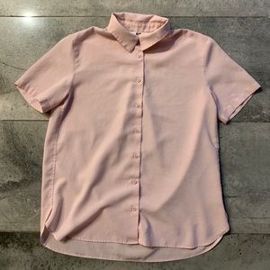 Uniqlo pink button down
